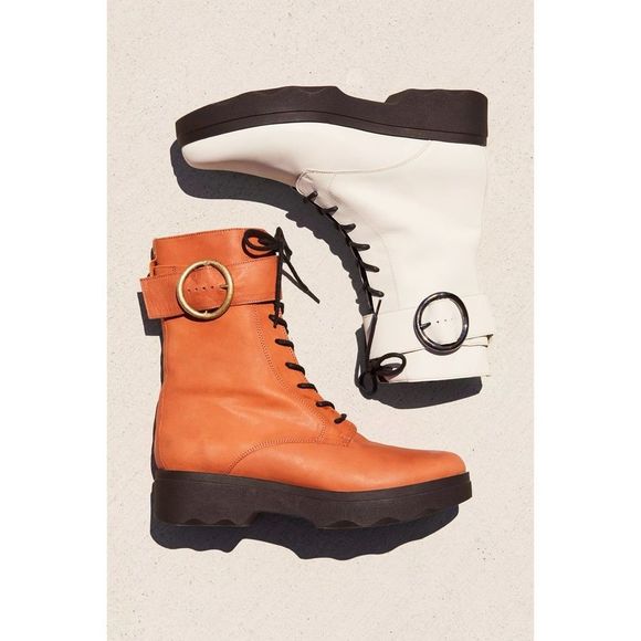 Free People FP Collection Harley Lace-Up Leather Boots - Picture 6 of 9